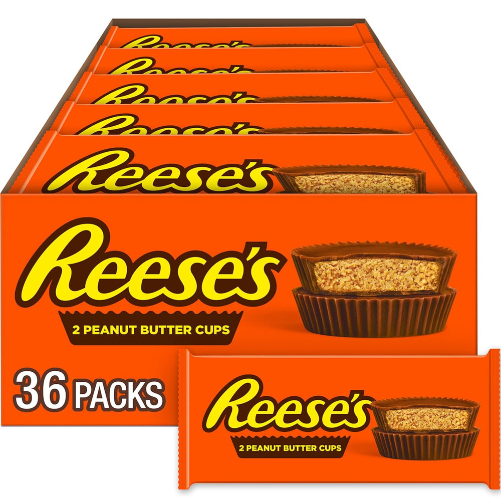 Milk Chocolate Peanut Butter Cups, Candy Packs, 1.5 Oz (36 Count)