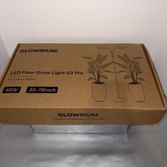 GLOWRIUM 48W LED Dual-Head Grow Light for Indoor Plants, 23.5-71″ Adjustable New