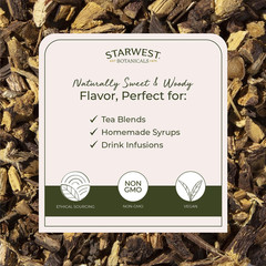 Starwest Botanicals Organic Dried Licorice Root 1 Pound (Pack of 1), No Color