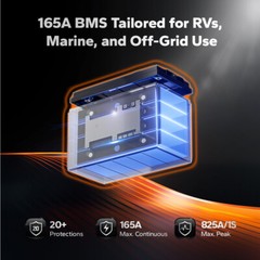 LiTime 12V 165Ah Smart Bluetooth Group31 LiFePO4 Lithium Battery For RV Marine