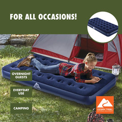 Twin Air Mattress, 10 Inch Air Bed, Inflatable Air Mattress, Blow up Mattress wi