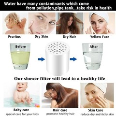 4 Pack 20 Stage Shower Filter Replacement Cartridge Shower Filter for Hard Water