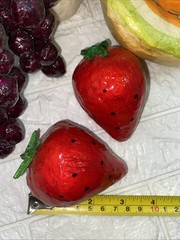 Authentic Vintage Mexico Paper Mache Colorful Faux Fruits & Vegetables Decor 14