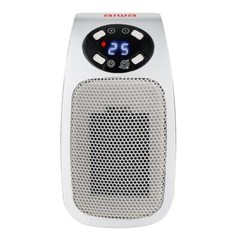 7.87 in Electric Outlet Ceramic Plug-In Space Heater, LCD Digital Screen, Up to