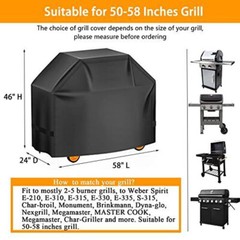 58″ Grill Cover Compatible with Genesis & GenesisII 3 Burner For Weber 7130/7134