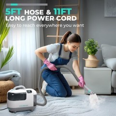 HAUSHOF Steam Portable Carpet and Upholstery Cleaner Deep Couch Cleaner Machine