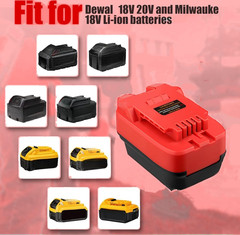 For Milwaukee M18 Battery Adapter, Adaptor Convert for Milwaukee 18V Battery & D