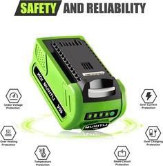 Battery For Greenworks 40V Lithium G-MAX Battery &Charger 29472 20292 206722