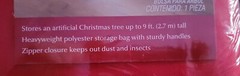 58 In X 29 In Red Tree Storage Bag Fir Christmas Trees Up To 9 Ft Tall