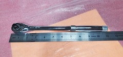 1 pcs PROTO 5250XL USA 4x Wrench Tooth Hand Ratchet, 11 in, Chrome, 3/8 in New.