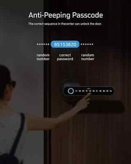 Smart Door Handle, Fingerprint Keyless Entry Electronic Digital Keypad Free APP