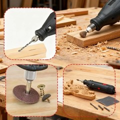 40pcs Mini Electric Drill Rotary Tool Accessory Kit Grinding Polishing Sanding S