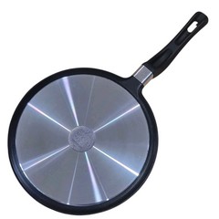Roch Guss Grand Chef Crepe Griddle Flat Pan 9.5in Healthy Cookware ITALY NEW