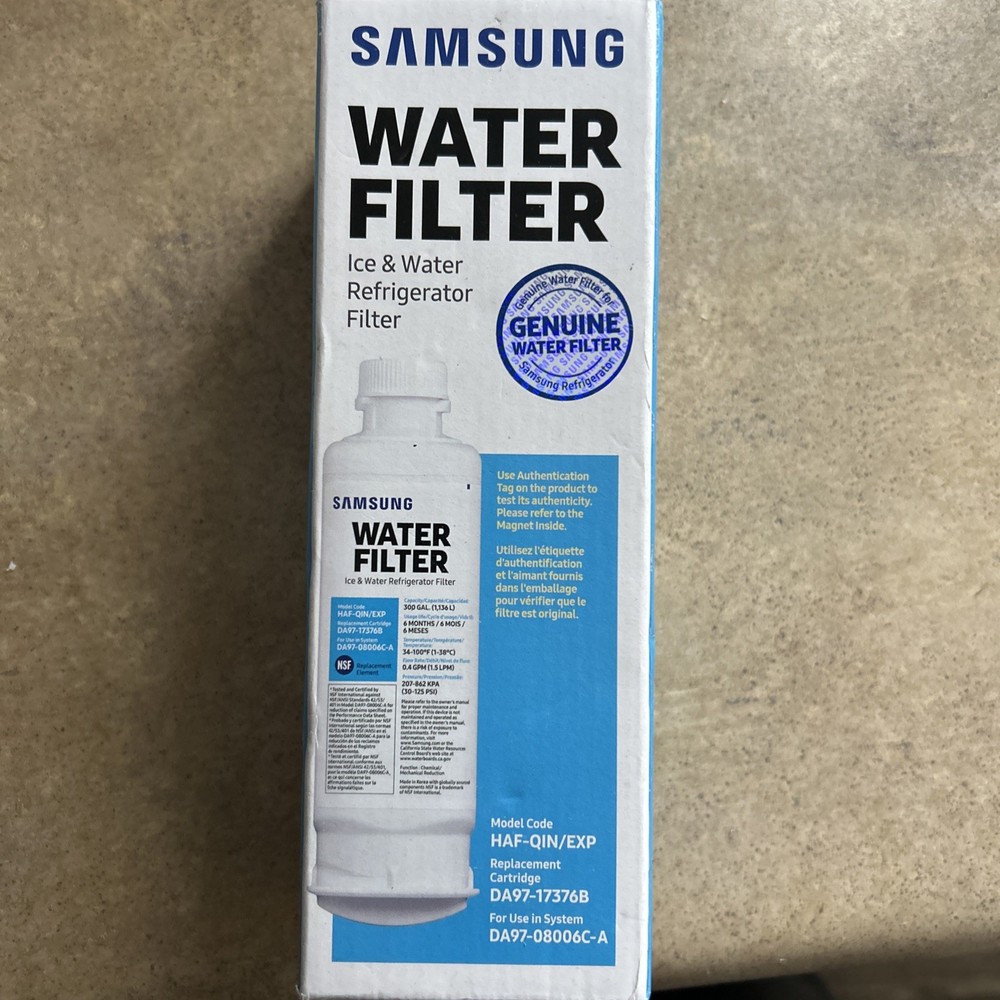 Genuine Samsung DA97-17376B HAF-QIN/EXP Ice & Water Refrigerator Filter Sealed