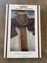 Roman Inc Crown of Thorns Resin Cross 10″ Religious Gift Jesus
