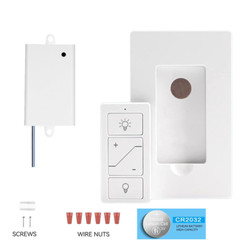 USED Smart Wireless Light Switch and Receiver Kit Dimming No wiring Work Alexa