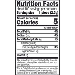 Ice Breakers Ice Cubes Peppermint Sugar Free Gum 100pcs 8.11oz Pouch