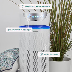 Homedics Total Clean Deluxe 5 in 1 UV Air Purifier – A-1461901-B