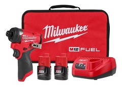 Milwaukee 3453-22 M12 FUEL 1/4″ Hex Impact Driver Kit