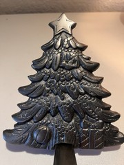 Grandeur Noel Cast Iron Silver Christmas Stocking Hanger Christmas Tree