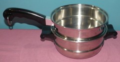 Vintage Saladmaster Double Boiler Insert, Strainer With Steamer Basket No lid