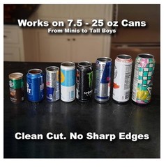 Draft Top LIFT Beer & Soda Can Opener – Handheld Topless Cutter NEW Free Ship