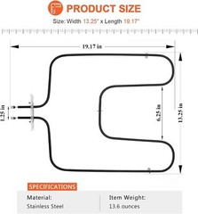 For GE WB44X200 Oven Bake Element 240v 3100watt Fits: WB44X160 WB44X200R