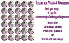 30 Edible Personalised Photo | Logo Cupcake Birthday Cupcake toppers |Fairy Cake