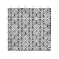 VEVOR Garage Flooring Tiles Interlocking 12×12″ 50 Pack Bulk 50 sq.ft Silver