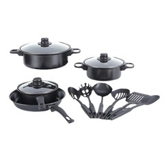 13PCS Kitchen Pots & Pans Set Nonstick Induction Cookware Utensils Pot with Lid