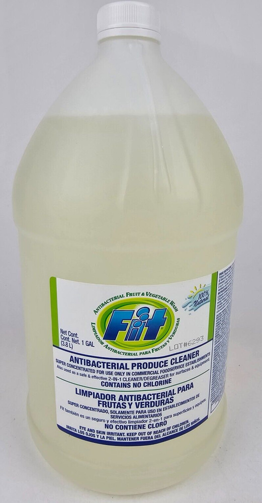 FIT Produce Wash, Organic Fruit & Vegetable, 1 Gallon *MAKES 128 GAL Concentrate