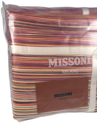 Missoni Milano Jill New King Pillowcases Pair Multicolor Stripe 65×100 cm Italy