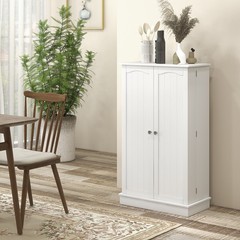 41″ Kitchen Sideboard Cabinet Food Pantry with Doors & 5-Tier Adjustable Shelves