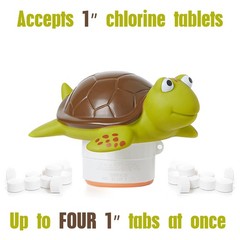XY-WQ Turtle Chlorine Floater for 1″ Tab ONLY, Mini Size”,