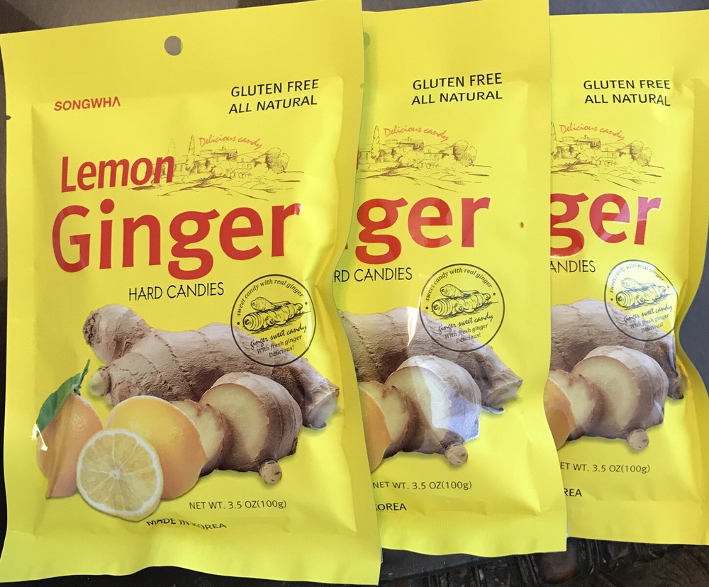 Lemon Ginger Hard Candy 100g X 3- Gluten Free