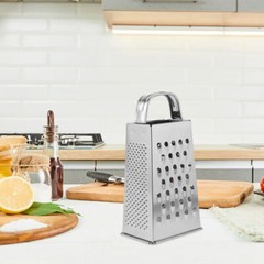 Kitchen Stainless Steel 4-Sided Box Food Grater Vegetable Cheese Slicer Shredder