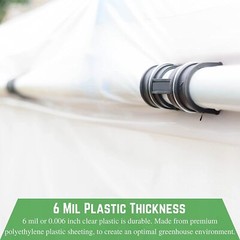 Farm Plastic Supply – Clear Greenhouse Plastic Sheeting – 6 mil – UV Resistant