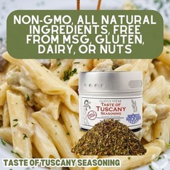 Taste of Tuscany Seasoning | Salt Free | Gourmet Spice Blend | Non GMO, All N…