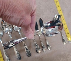 Asian Bird Reed & Barton 8 Serving Utensils 18/10 Stainless Flatware Vietnam