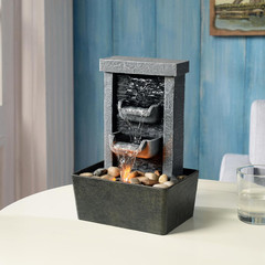 Home Décor 10.3 in Indoor Waterfall Fountain Relaxation High Pressure Water Pump