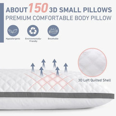 Body Pillows for Adults Long Pillows for Sleeping 21×54 in Firm Full Body Pillow