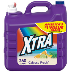 (2 Pack) Xtra Liquid Laundry Detergent Calypso Fresh Scent 312 fl oz, 260 Loads