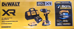 DeWALT DCD800D1E1 XR 20-volt Max 1/2-in Keyless Brushless Cordless Drill 2 -Batt