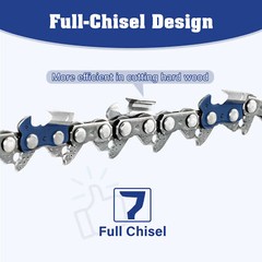 24” inch 84DL Links 3/8” .050″ Chainsaw Chain Blade 84 DL Full-Chisel Chain