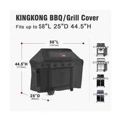 Kingkong 7130 Grill Cover for Weber Genesis II 3 Burner Grill and Genesis 300…