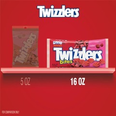 TWIZZLERS Bites Cherry Flavored Licorice Style, Chewy 16 Ounce (Pack of 1)