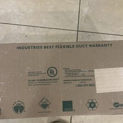 THERMAFLEX GKMR4.2 8″ x 25′ FLEXIBLE AIR DUCT NEW/IN ORIGINAL BOX