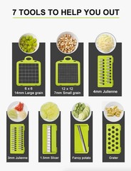 16-In-1 Vegetable Fruit Chopper Cutter Food Onion Veggie Dicer Slicer Kitchen