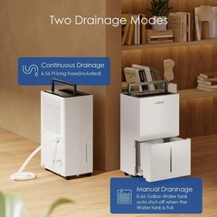 52 Pt. 4500 sq. ft. Large Home Dehumidifier with Drain and Water Tank,Indoor