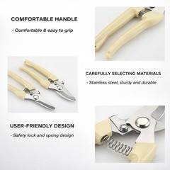 Garden Pruning Shears 2 Pack Gardening Shears Garden Scissors Stainless Steel Pr